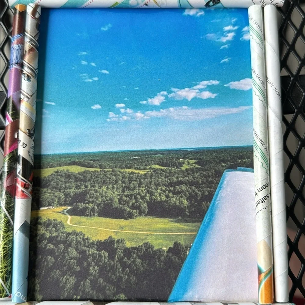 Framed Aerial Landscape Photo - Picture 2 of 4